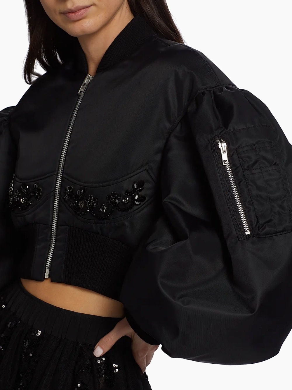 Simone Rocha Nylon Bomber Jacket - Picture 5 of 9
